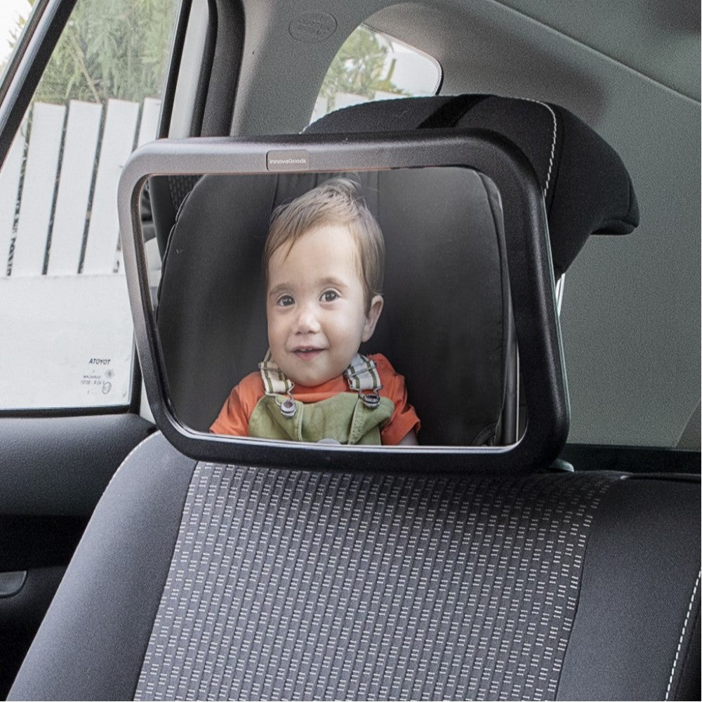 Espejo retrovisor para la vigilancia del bebé cuando va sentado en el asiento de atrás del coche, irrompible, 360ªde rotación 1 