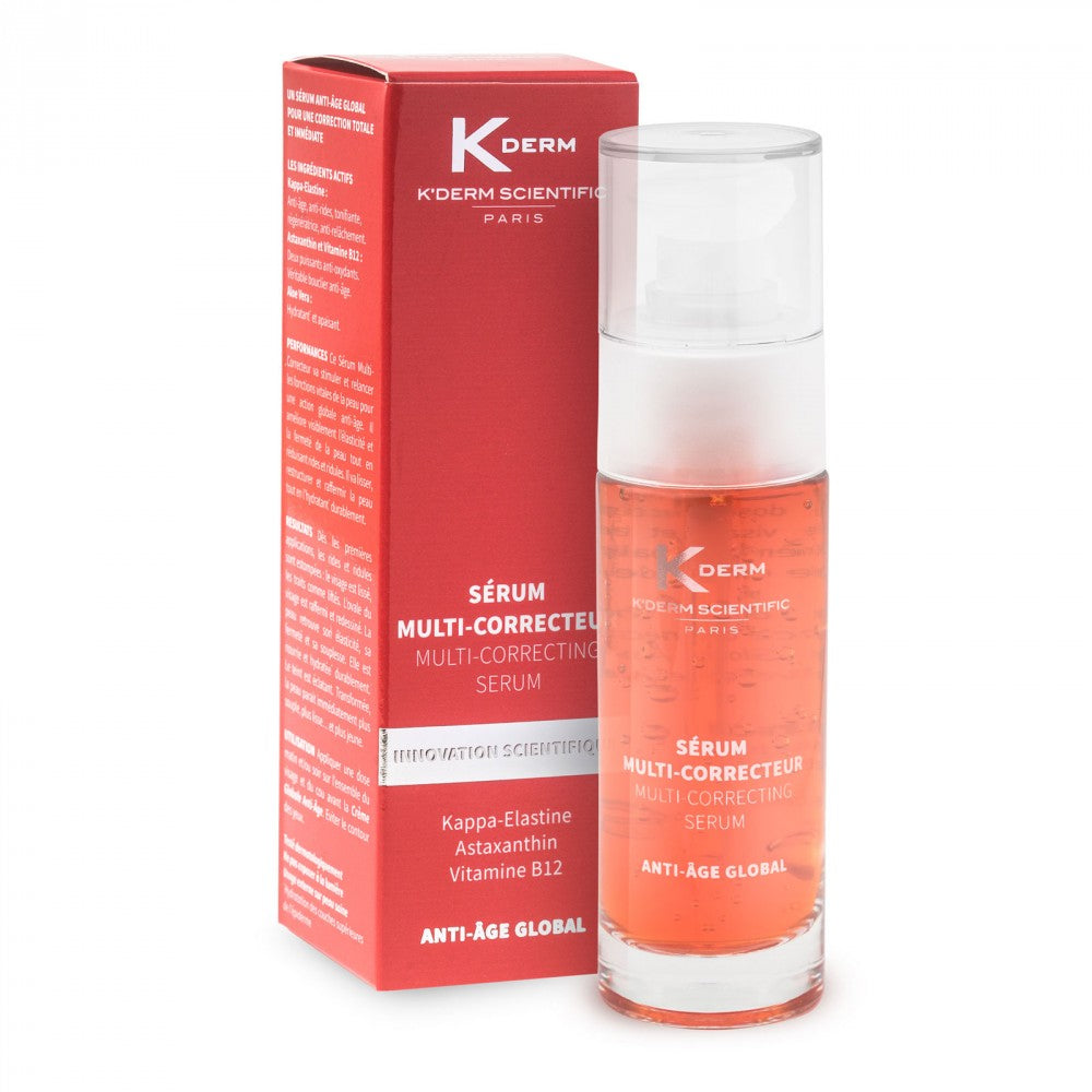 Sérum multicorrector  ciéntifico antiedad Kˋderm con Kappa-elastina y vitamina B12 1 