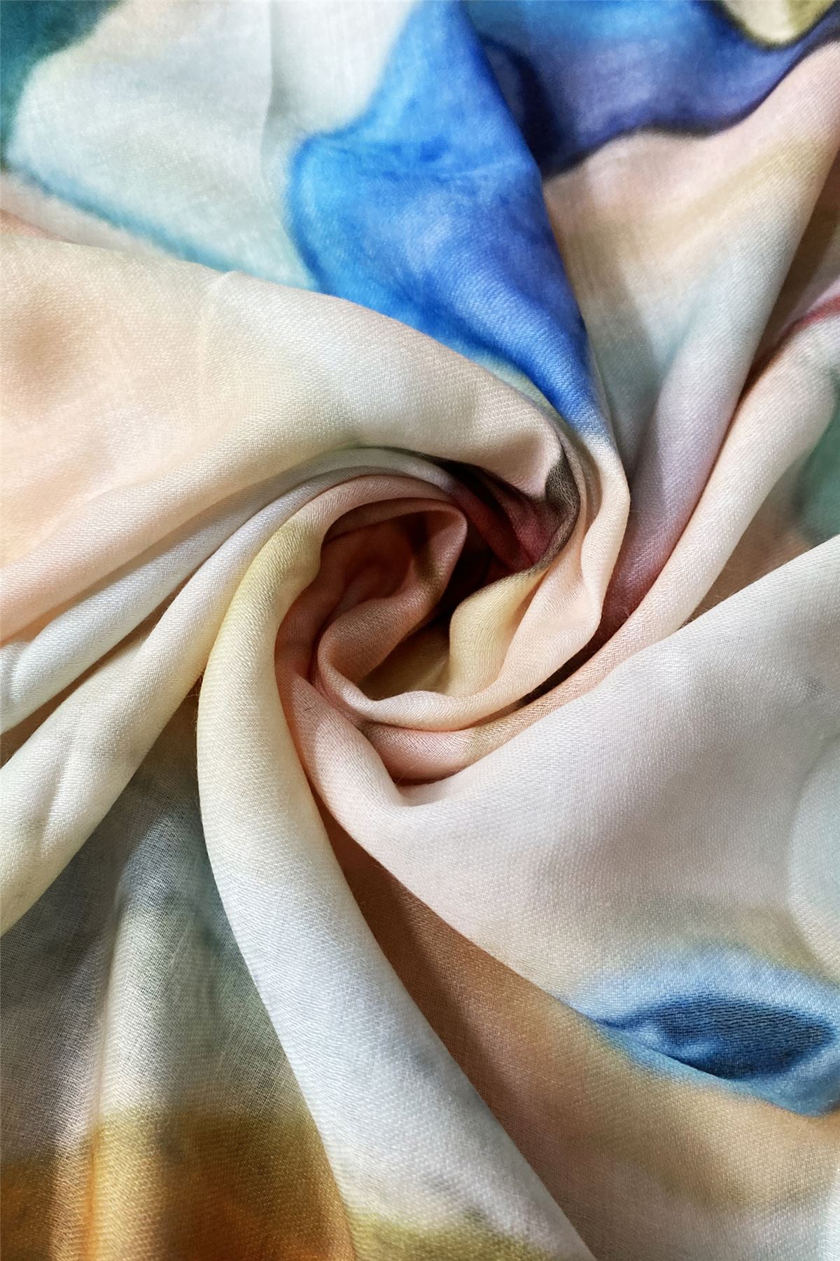 Bufanda-Mantón de algodón, 70 cm x 180 cm, Picasso - Retrato de estilo abstracto