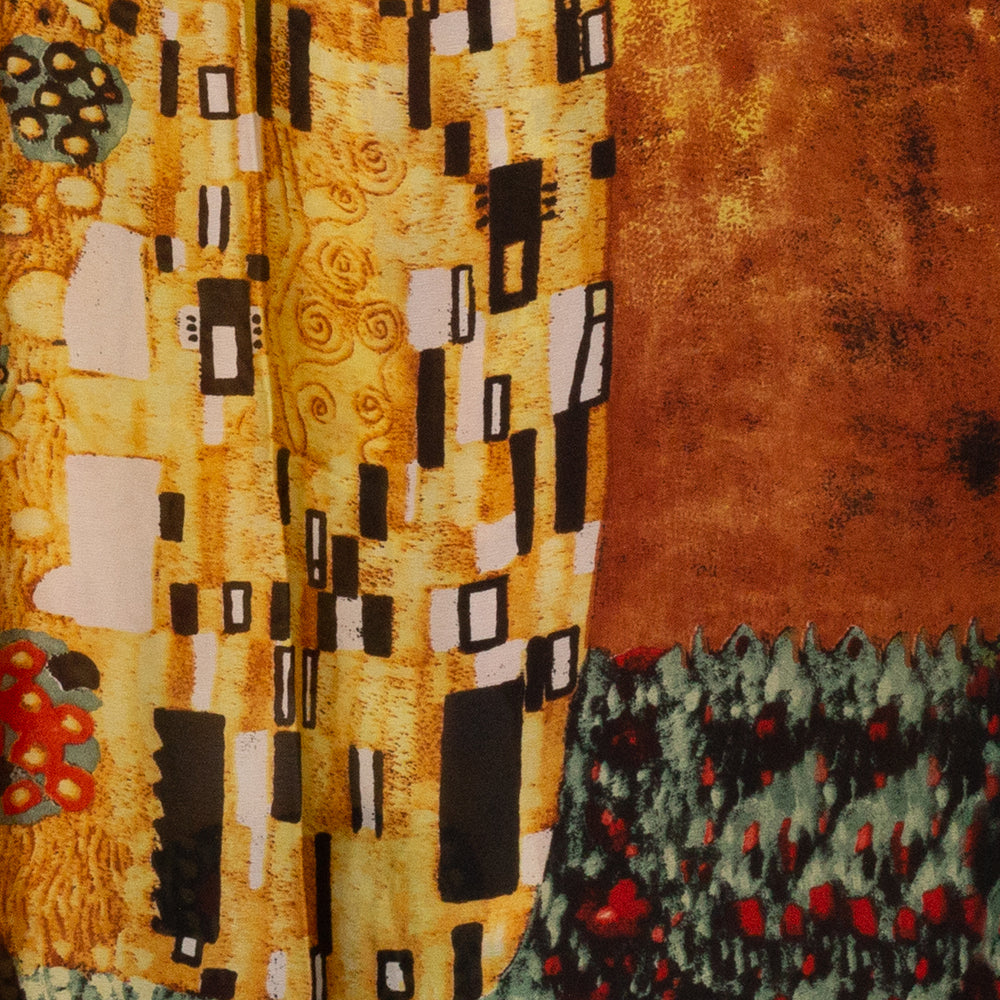 Pañuelo 100% Seda, 90 cm x 180 cm, El Beso, de Klimt 13 