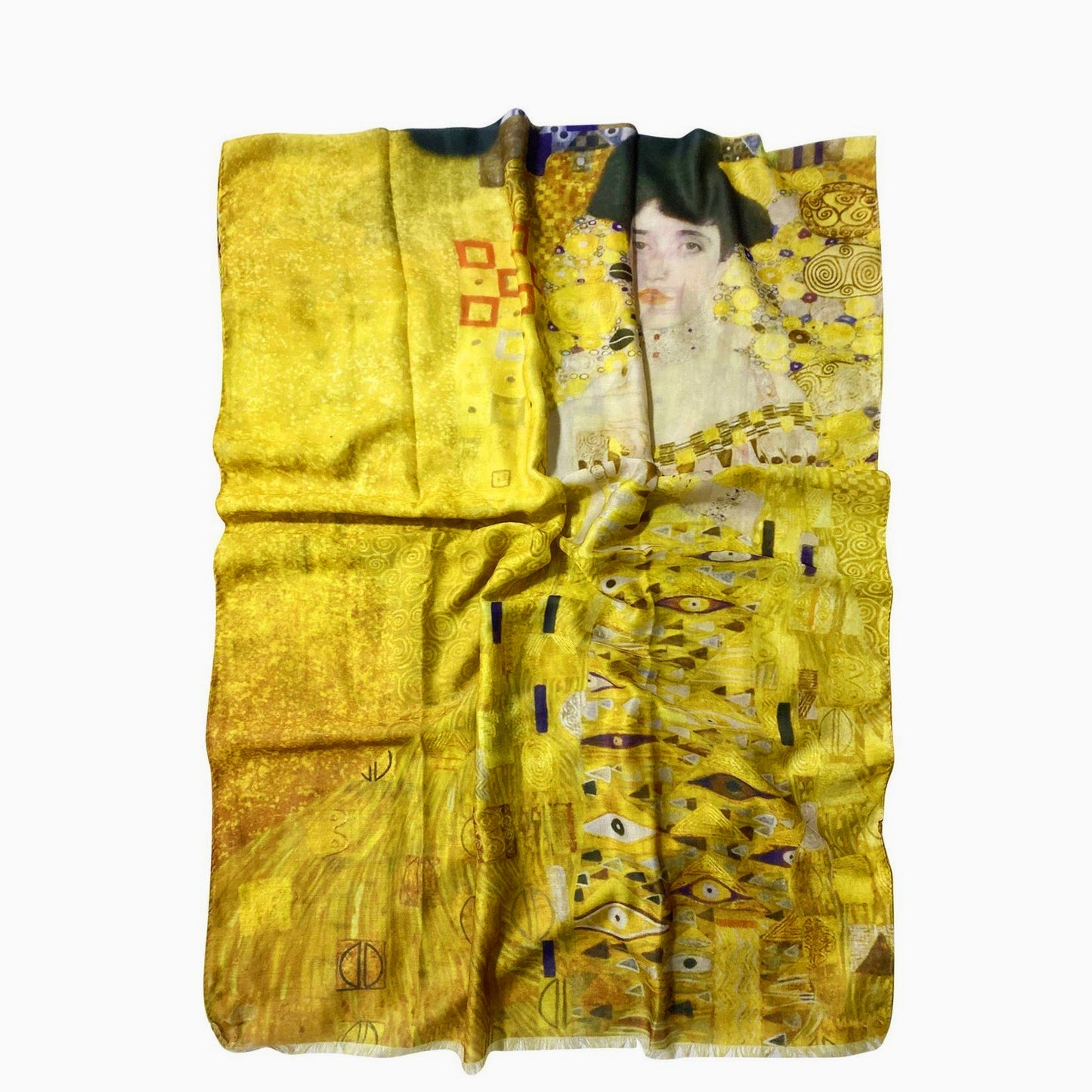 Bufanda de algodón, 70 cm x 180 cm, Klimt - Portrait of Adele