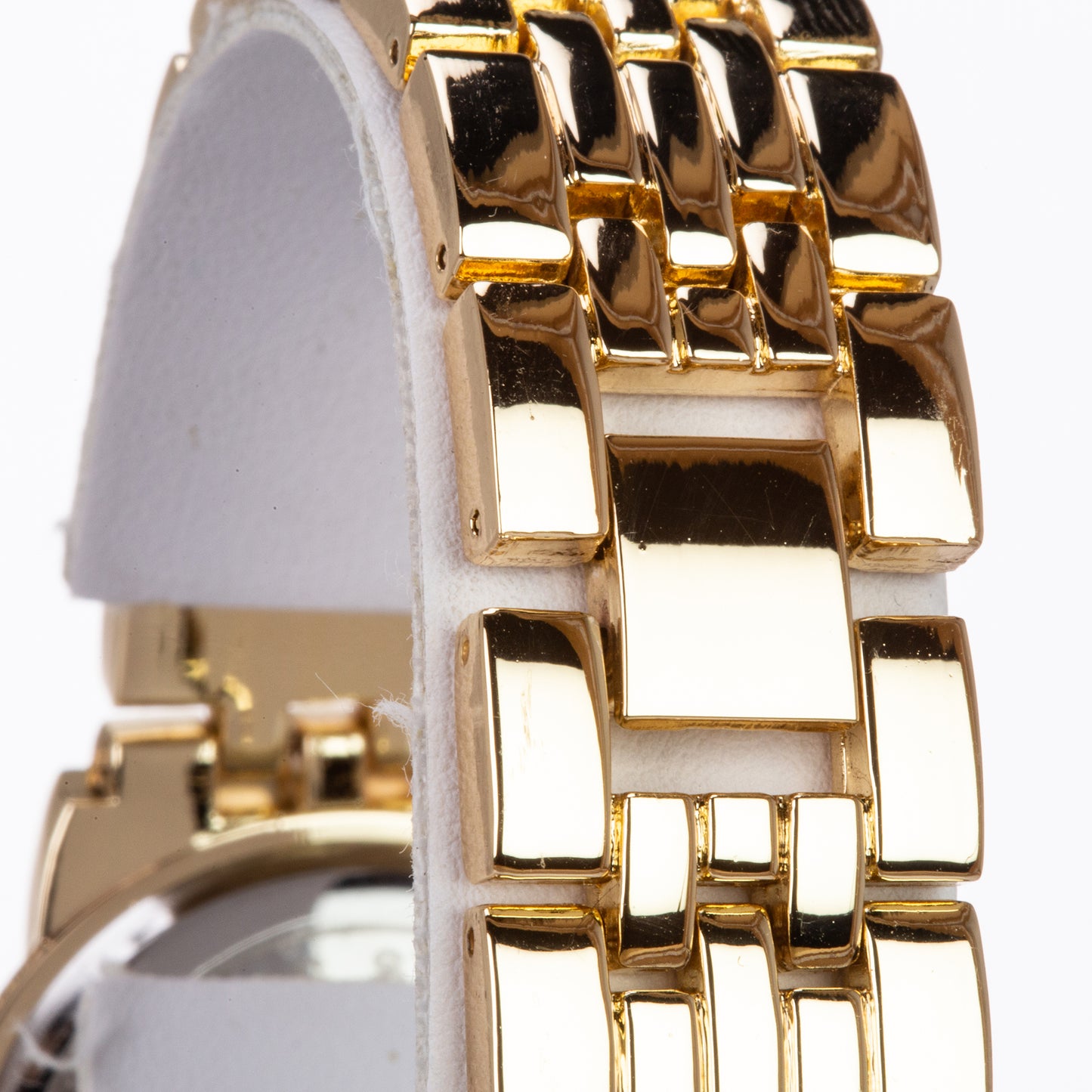 Set Whit Emporia Crystal en oro plateado ( reloj de pulsera + 2 pulseras )