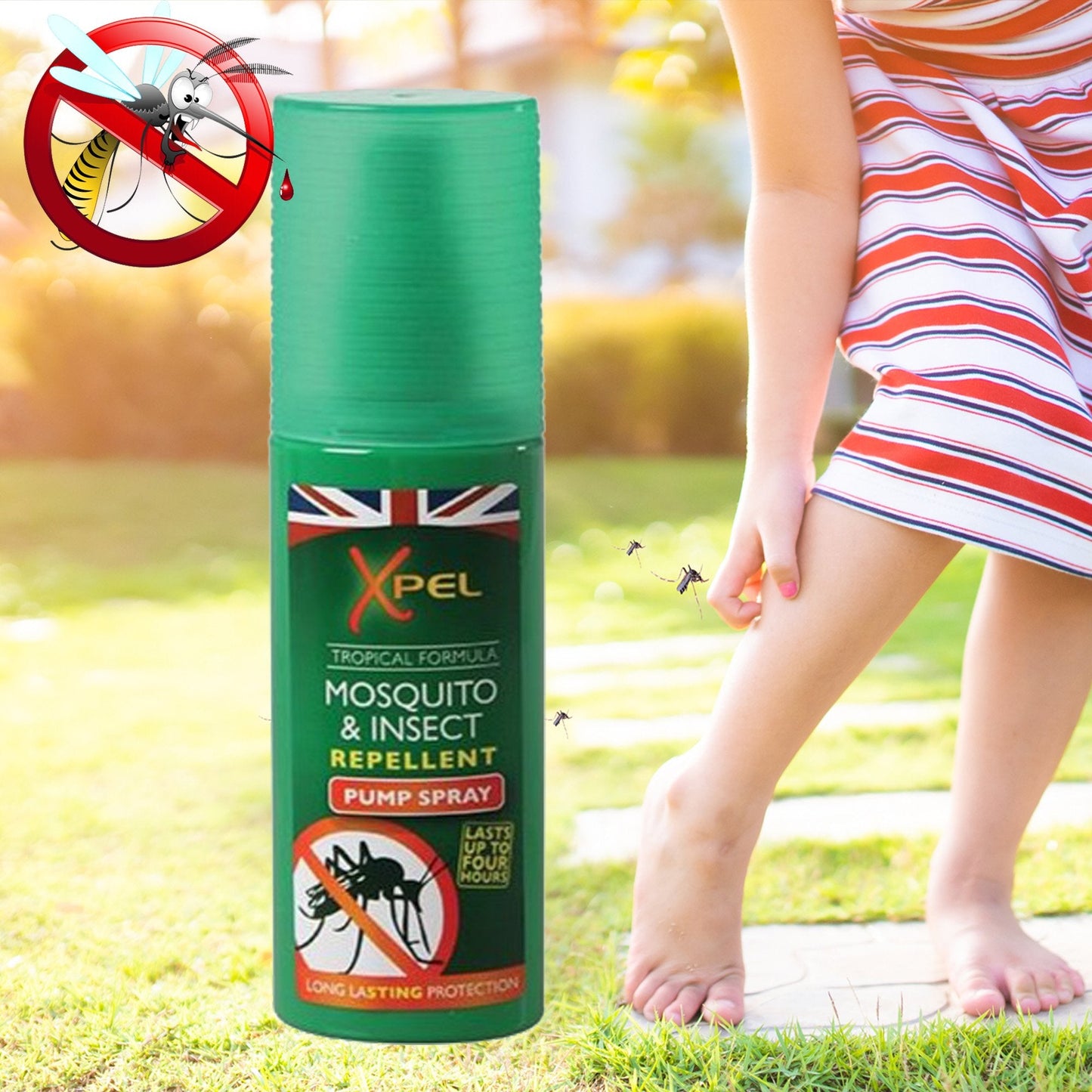Spray Repelente de Mosquitos e Insectos de Ultra Larga Duración para Adultos - 70 ml