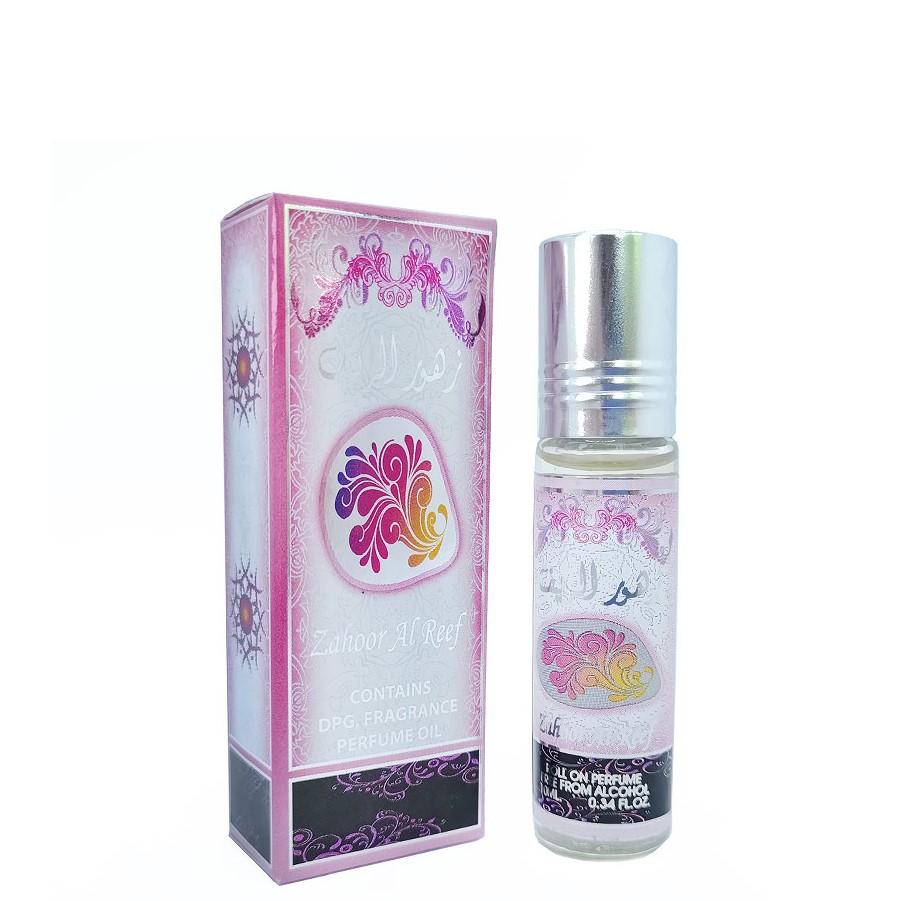 10 ml de Aceite de Perfume Oil Zahoor Al Reef Fragancia Cítrica Afrutada para Mujeres