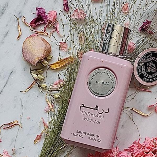 100 ml Eau de Perfume Dirham Wardi Fragancia Afrutado Dulce Floral para Mujeres 2 