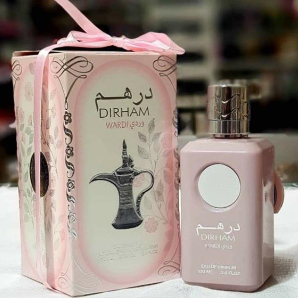 100 ml Eau de Perfume Dirham Wardi Fragancia Afrutado Dulce Floral para Mujeres 4 