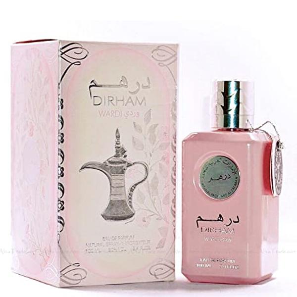 100 ml Eau de Perfume Dirham Wardi Fragancia Afrutado Dulce Floral para Mujeres 1 