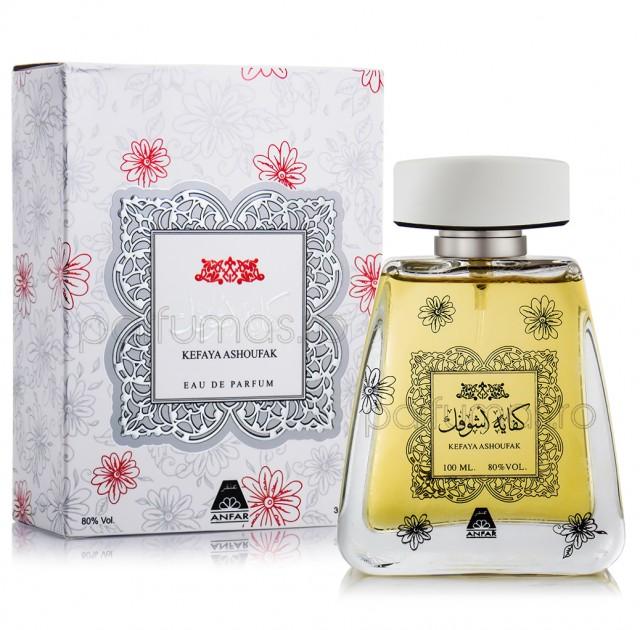 100 ml Eau de Perfume Kefaya Ashoufak Fragancia Oriental Dulce Floral para Mujeres