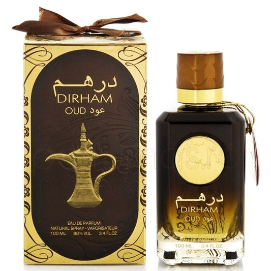 100 ml Eau de Parfum Dirham Oud Fragancia Amaerada Oud para hombres