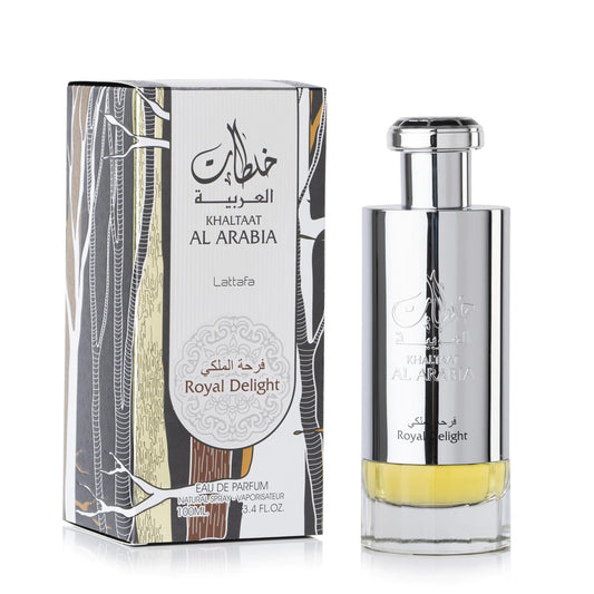 100 ml Eau de Parfum Khalaat Arbia Silver Fragancia frutal amaderada picante para mujer