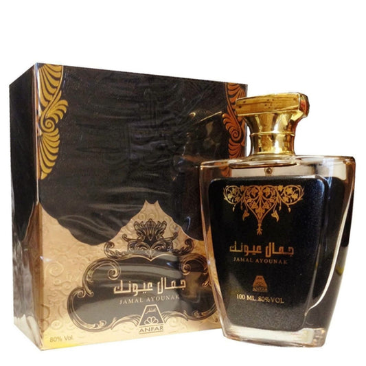 100 ml Eau de Parfum Jamal Ayounak Fragancia floral de almizcle amaderado para mujeres