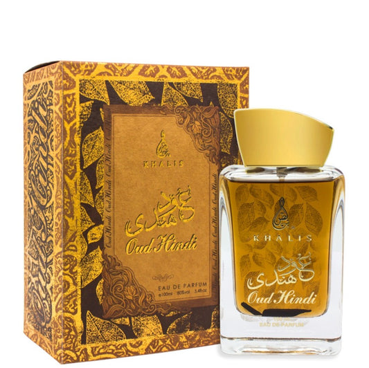 100 ml Eau de Perfume Oud Hindi dulce Almizclado Ámbar Fragancia para hombres y mujeres