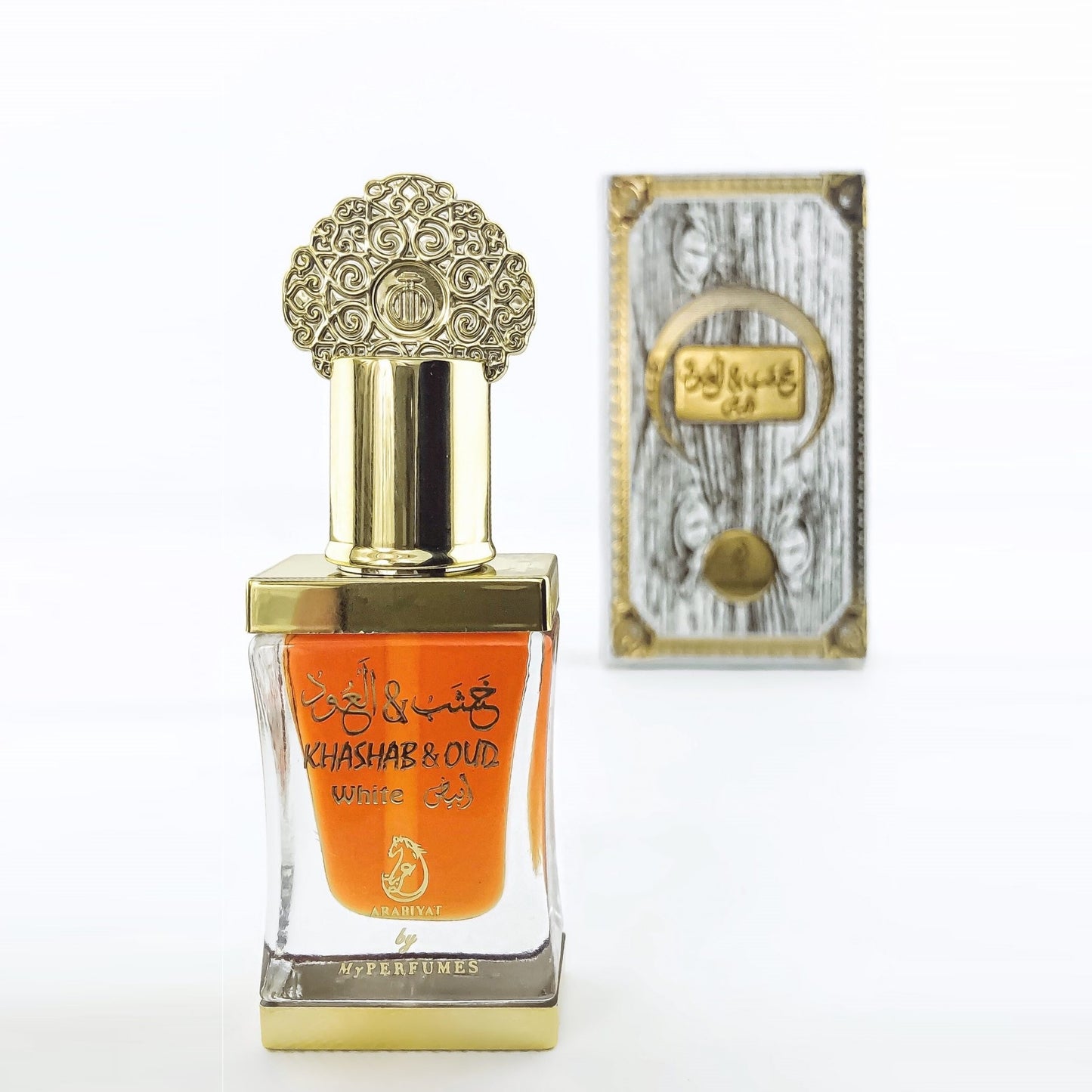 12 ml de aceite de perfume Khashab & Oud fragancia almizclada floral blanca para mujer