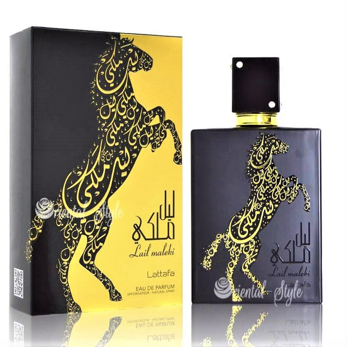 100 ml Eau de Perfume Lail Malaki Fragancia dulce oriental, jazmín, orquídea y miel para mujer 1 