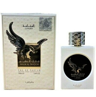 100ml Eau de Perfume Malik Al Tayoor Fragancia de cuero y cítricos frescos de lujo para hombres