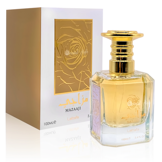 100ml Eau de Perfume Mazaaji Fragancia almizclada floral en polvo blanca para mujer