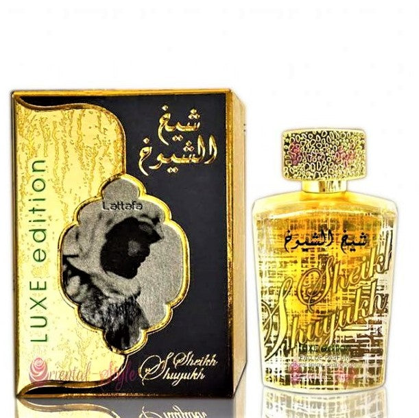 100ml Eau de Perfume Sheikh Shuyukh Luxe Fragancia de caramelo picante para hombres 1 