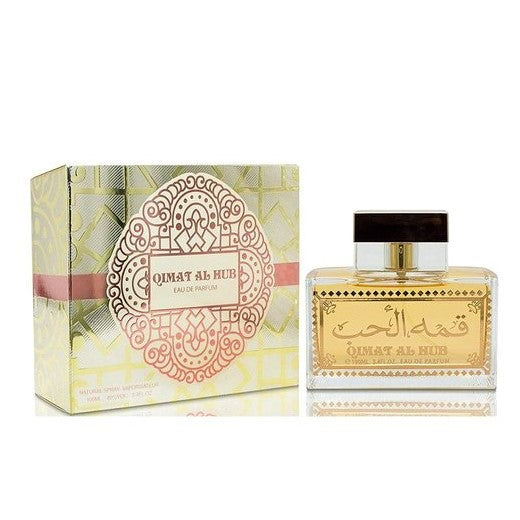 100 ml Eau de Perfume Qimat Al Hub Fragancia floral amaderada afrutada para mujer