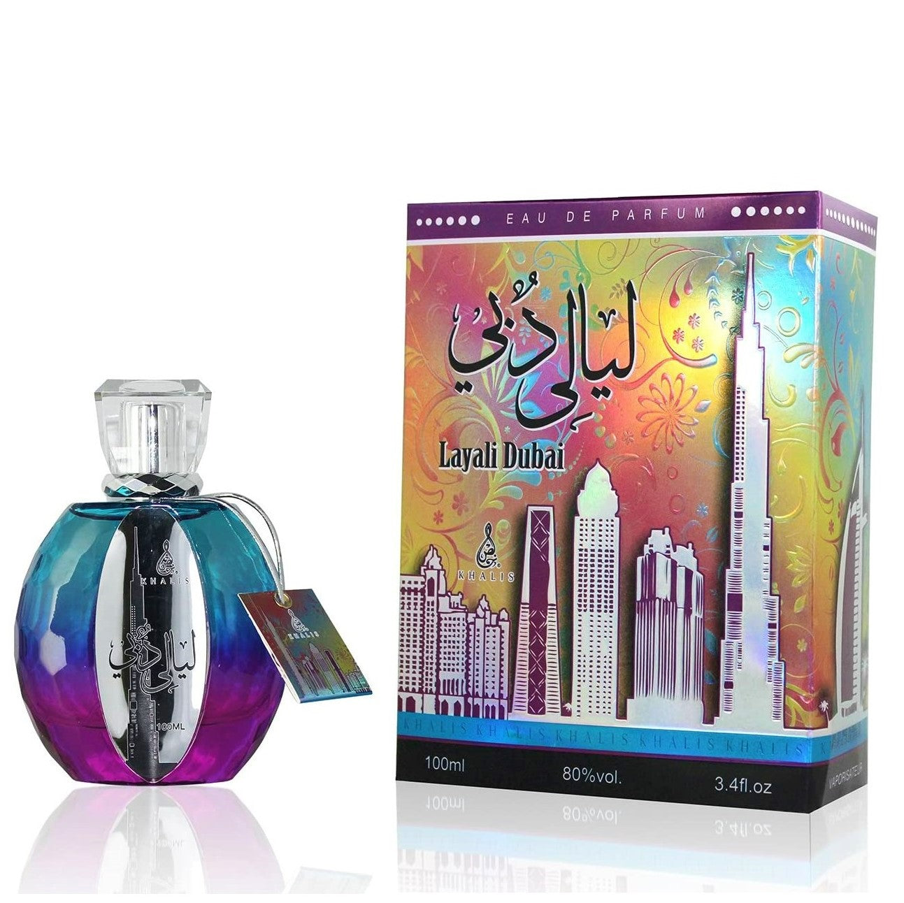 100 ml Eau de Perfume Layali Dubai Oriental Ambery Vanilla Fragancia para mujer 1 