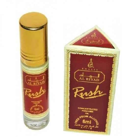 6 ml Aceite de perfume Rush de  con fragancia afrutada oriental para hombres