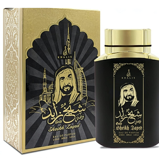 100 ml Eau de Perfume SHEIKH ZAYED GOLD Fragancia especiada amaderada para hombre