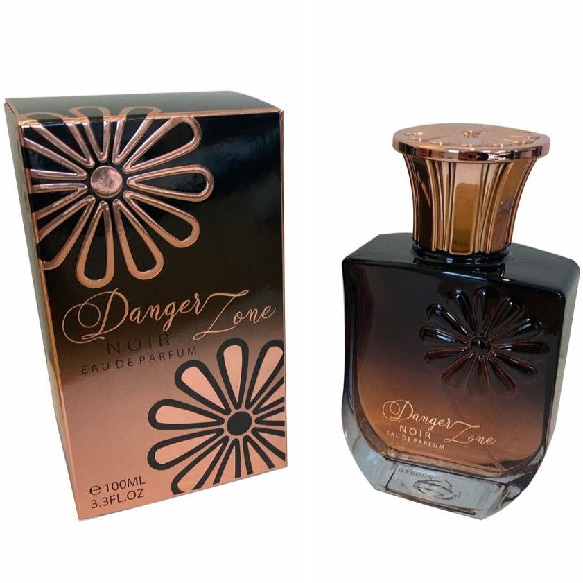 100 ml Eau de Perfume DANGER ZONE NOIR - Fragancia Oriental Vainilla para Mujer, con contenido de aceite de fragancia 10%