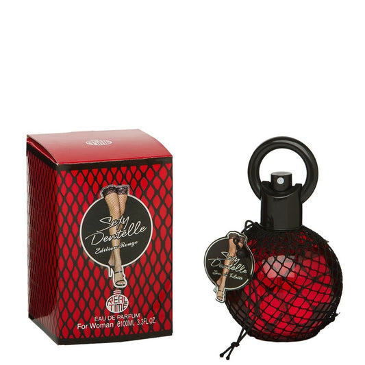 100 ml Eau de Perfume "SEXY DENTELLE ROUGE EDITION" Fragancia floral afrutada oriental para mujer, con contenido de aceite de fragancia 3%