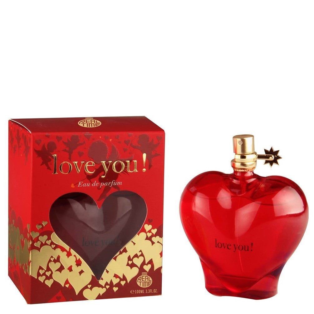 100 ml Eau de Parfum "LOVE YOU RED" Fragancia floral afrutada almizclada para mujer, con contenido de aceite de fragancia 3% 1 