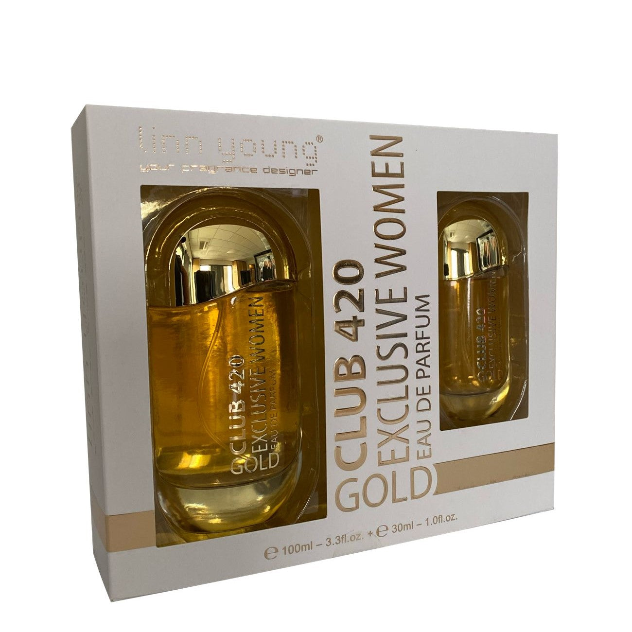 100 ml + 30 ml Eau de Perfume "CLUB 420 GOLD" Oriental - Fragancia de Vainilla para Mujer 1 