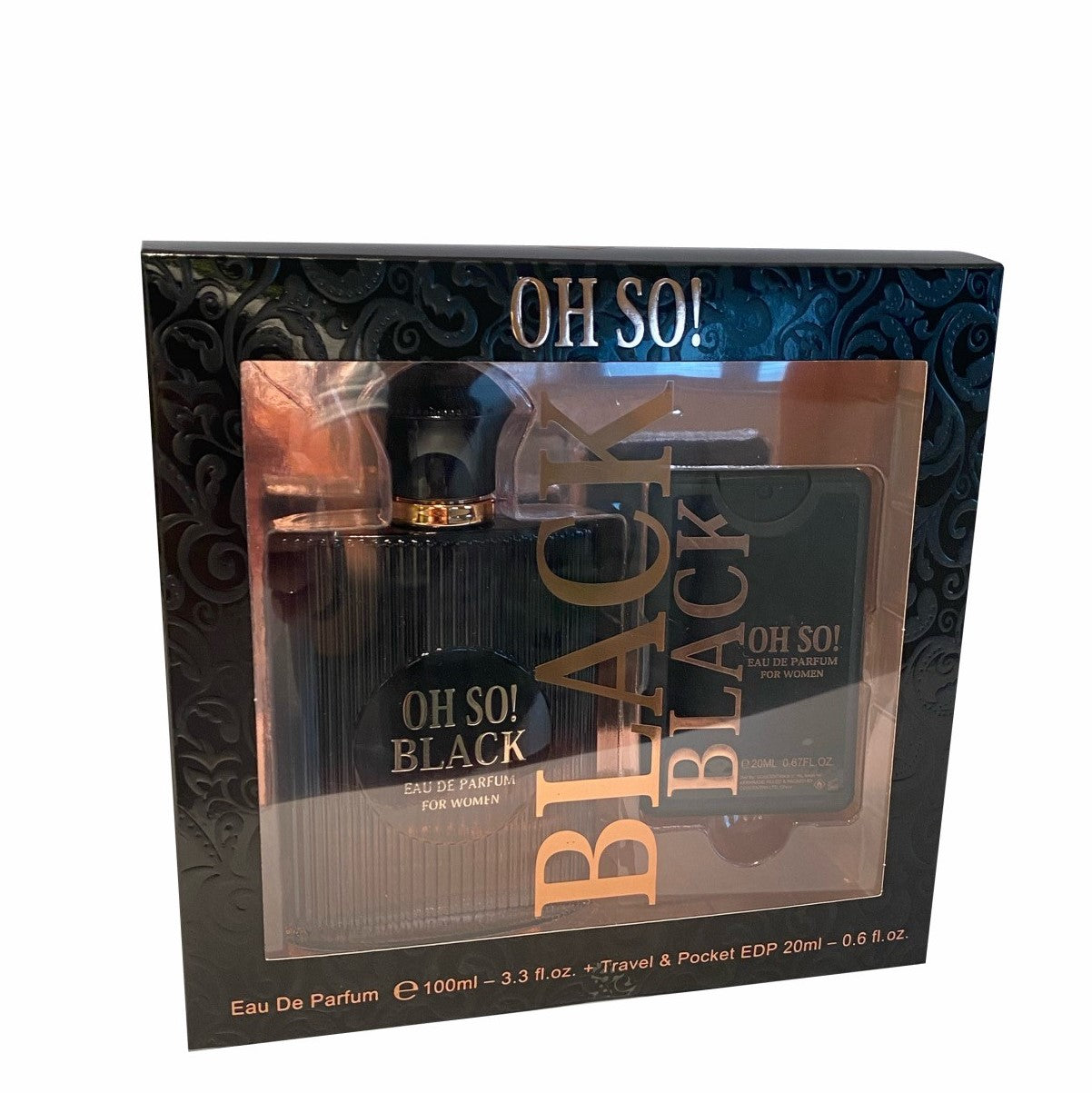 100 ml + 20 ml Eau de Perfume "OH SO ! BLACK" Oriental - Fragancia de Vainilla para Mujer 1 