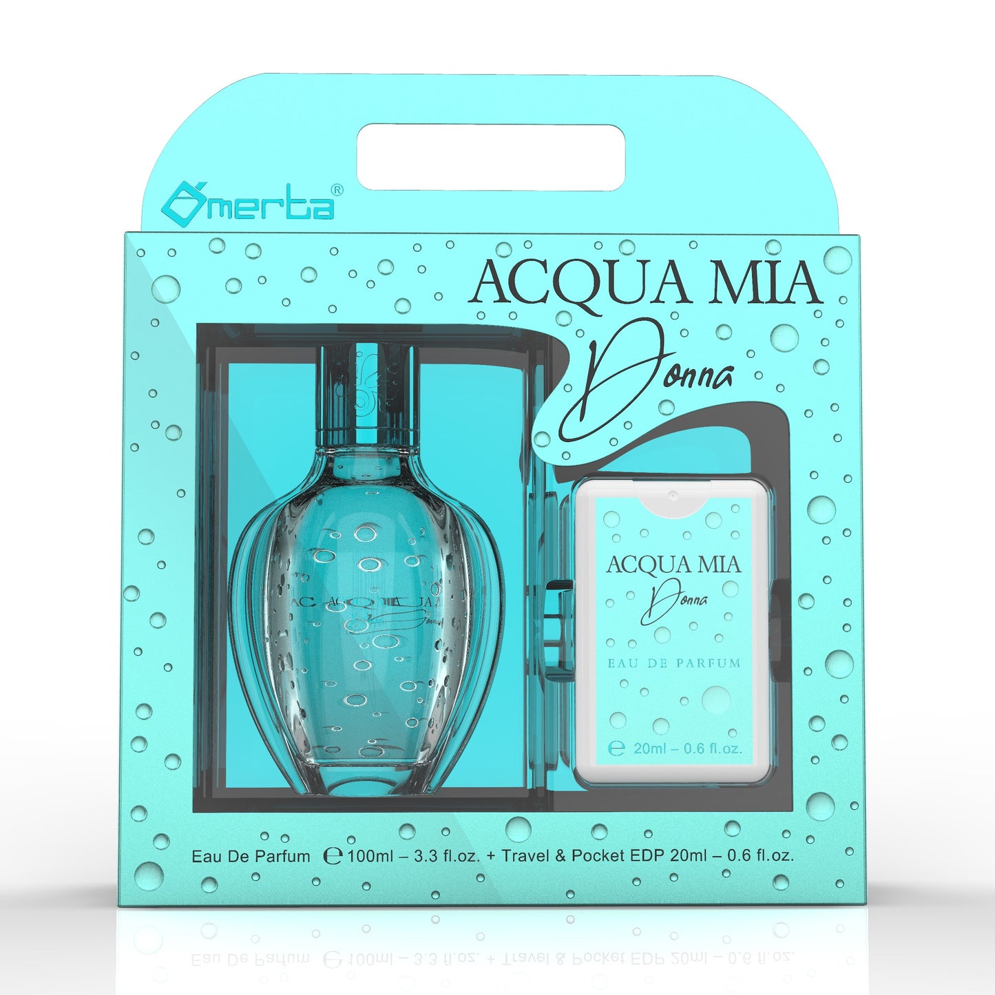 100 ml + 20 ml Eau de Perfume "ACQUA MIA DONNA" Floral - Fragancia Frutal para Mujer