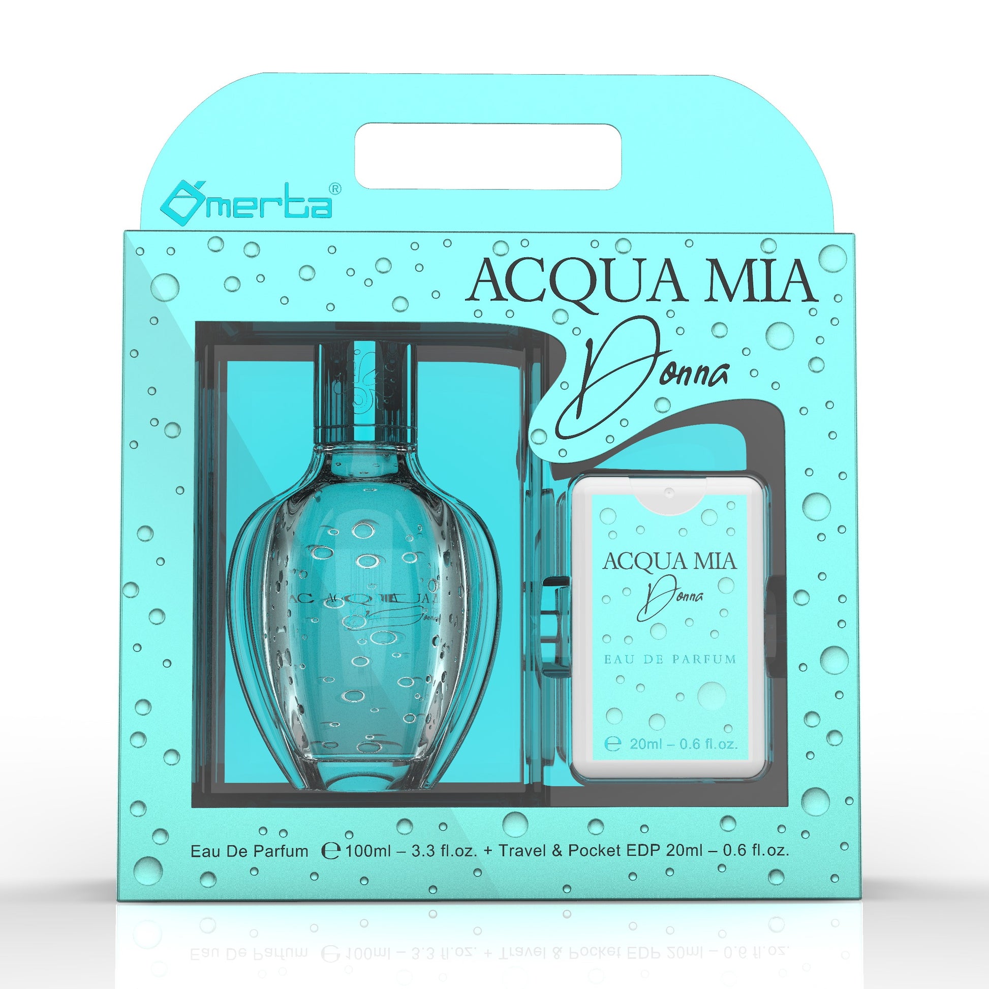 100 ml + 20 ml Eau de Perfume "ACQUA MIA DONNA" Floral - Fragancia Frutal para Mujer 1 