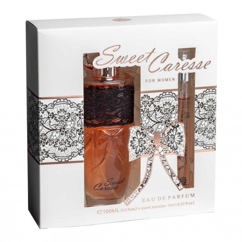 100 ml + 10 ml Eau de Perfume "SWEET CARESSE" Oriental - Fragancia Floral para Mujer