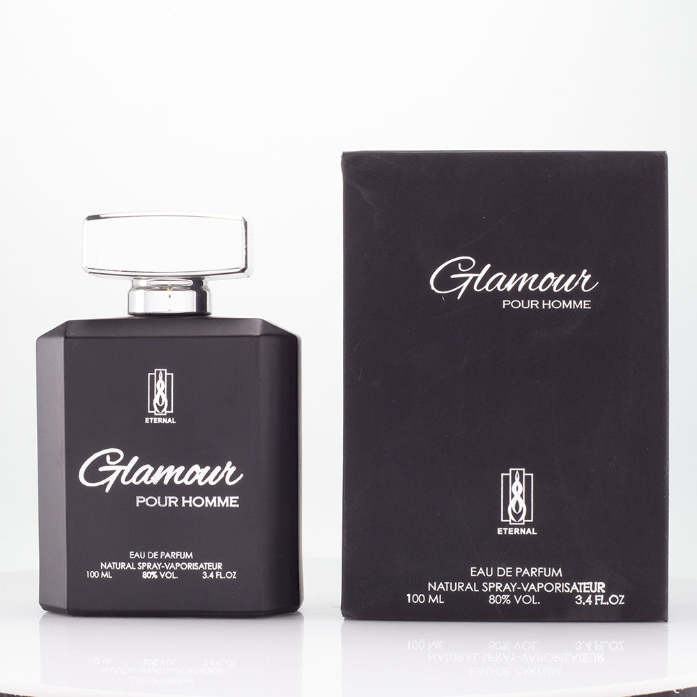 GLAMOUR BLACK 100ml Fragancia fresca para hombres 2 