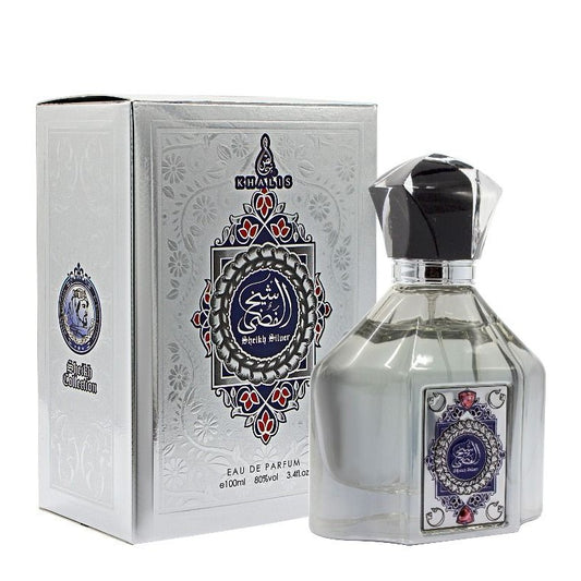 100 ml Eau de Perfume SHEIKH SILVER Fragancia dulce oriental para hombre