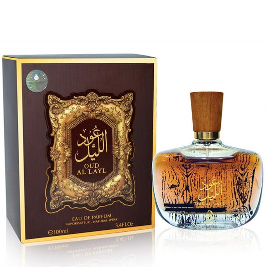 100 ml Eau de Perfume OUD AL LAYL Fruity Oud Fragancia para Hombres y Mujeres