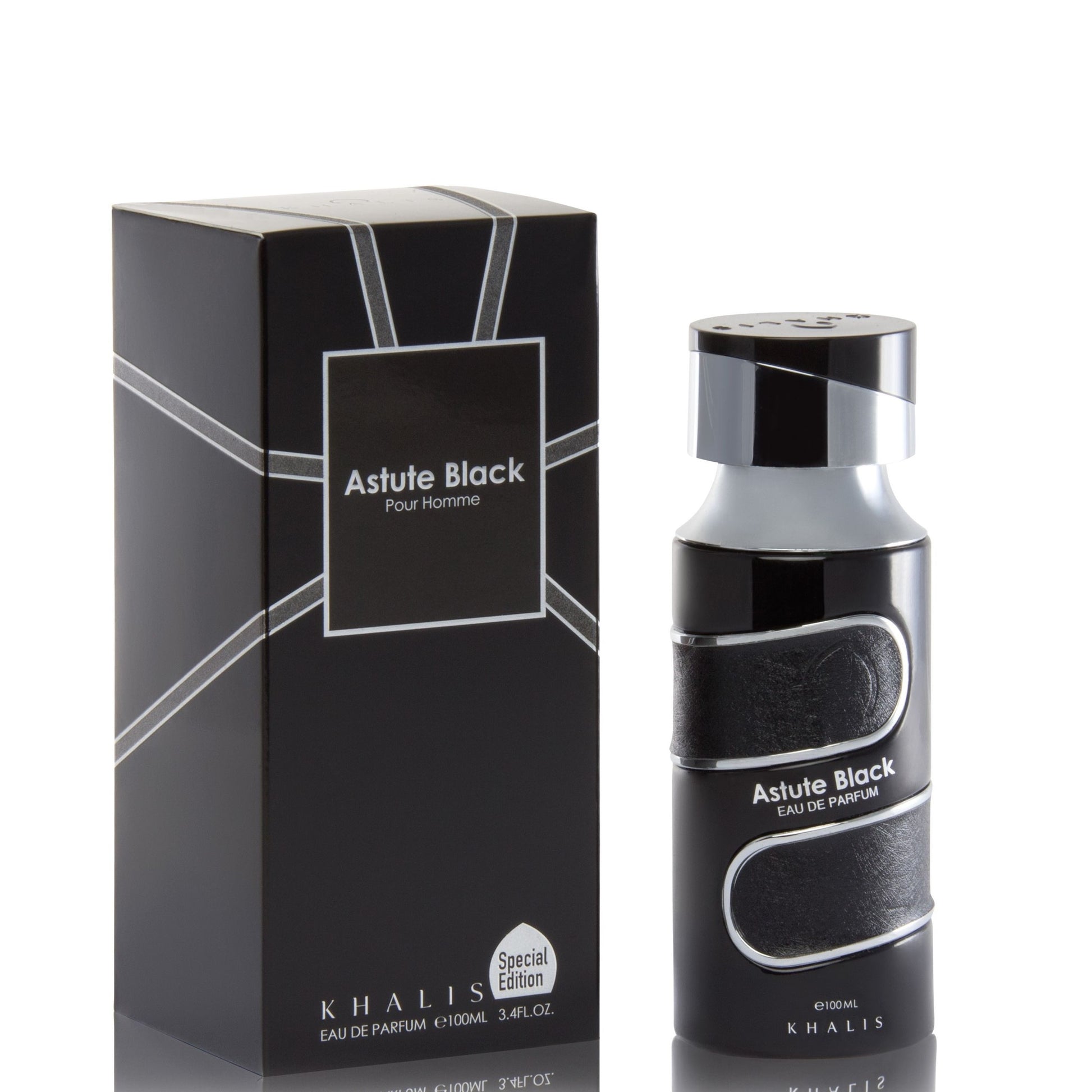 100 ml Eau de Perfume ASTUTE BLACK Fragancia floral amaderada para hombre 1 