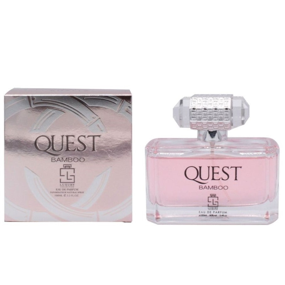 100 ml Eau de Perfume QUEST BAMBOO Fragancia floral amaderada para mujer 1 