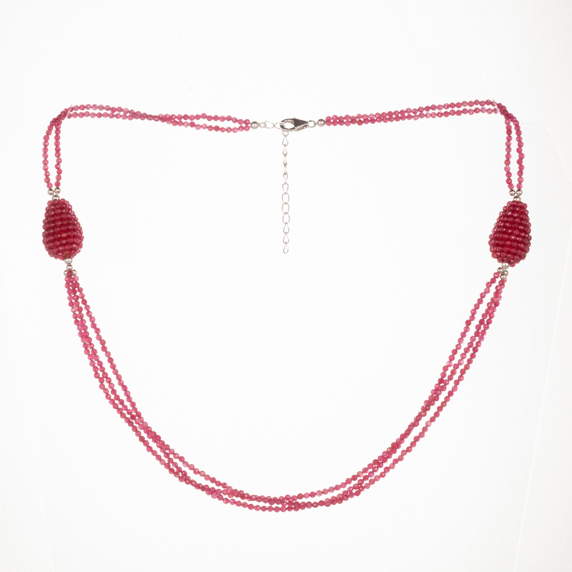 Collar de Plata con Cuarzo Rojo 1 