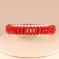 Pulsera con Cuarzo Rojo. 66 Quilates en total. 13.20 Gramos