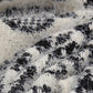 Poncho de punto, 80 cm x 130 cm, blanco y negro