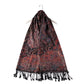 Bufanda de cachemira 100% pashmina auténtica, 70 cm x 180 cm, multicolor negro