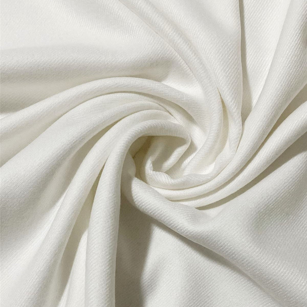 Bufanda 100% Cachemira Pashmina, 70 cm x 170 cm, Super Suave. Blanco Liso