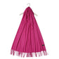 Bufanda de cachemira 100% pashmina auténtica, 70 cm x 170 cm, rosa fucsia