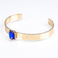 Conjunto de Aleación Bañado en Oro con Cristal Emporia® Azul ( Pulsera )