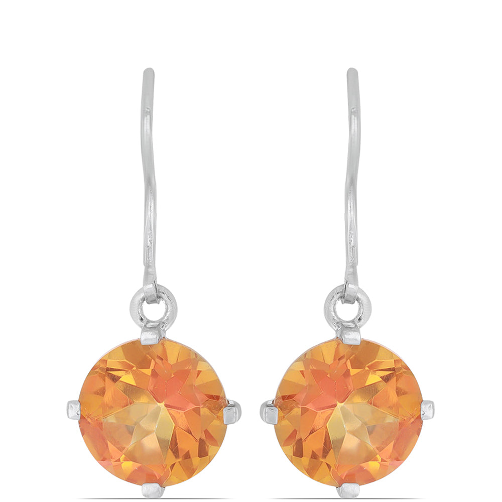 Pendientes de Plata con Cuarzo Padparadscha 1 