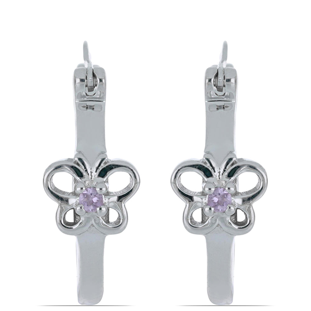 Pendientes de Plata con Amatista Rosa de Francia 1 