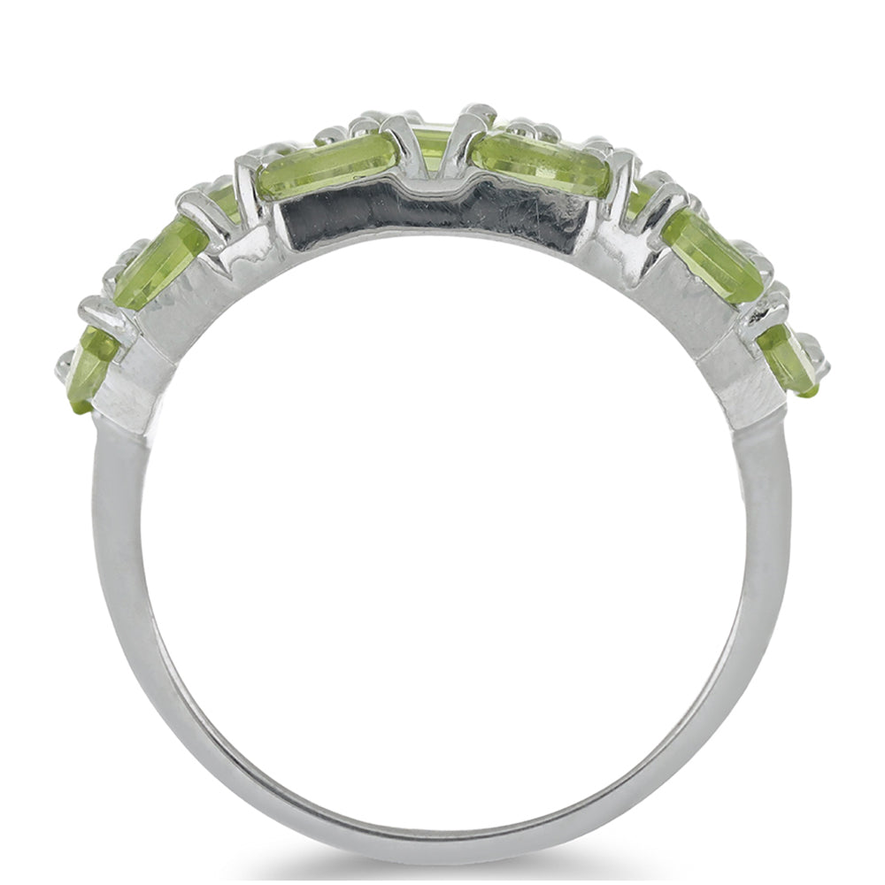 Anillo de Plata con Peridoto de Changbai 2 