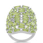 Anillo de Plata con Peridoto de Changbai