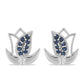 Pendientes de Plata con Zafiro Azul Rosebery